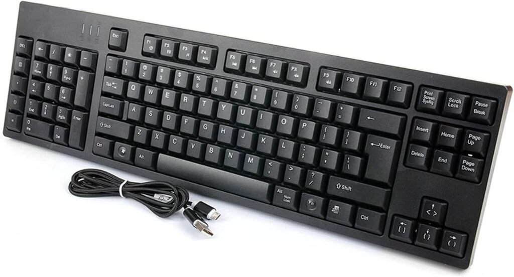 docooler Clavier ergonomique Clavier pour gauchers